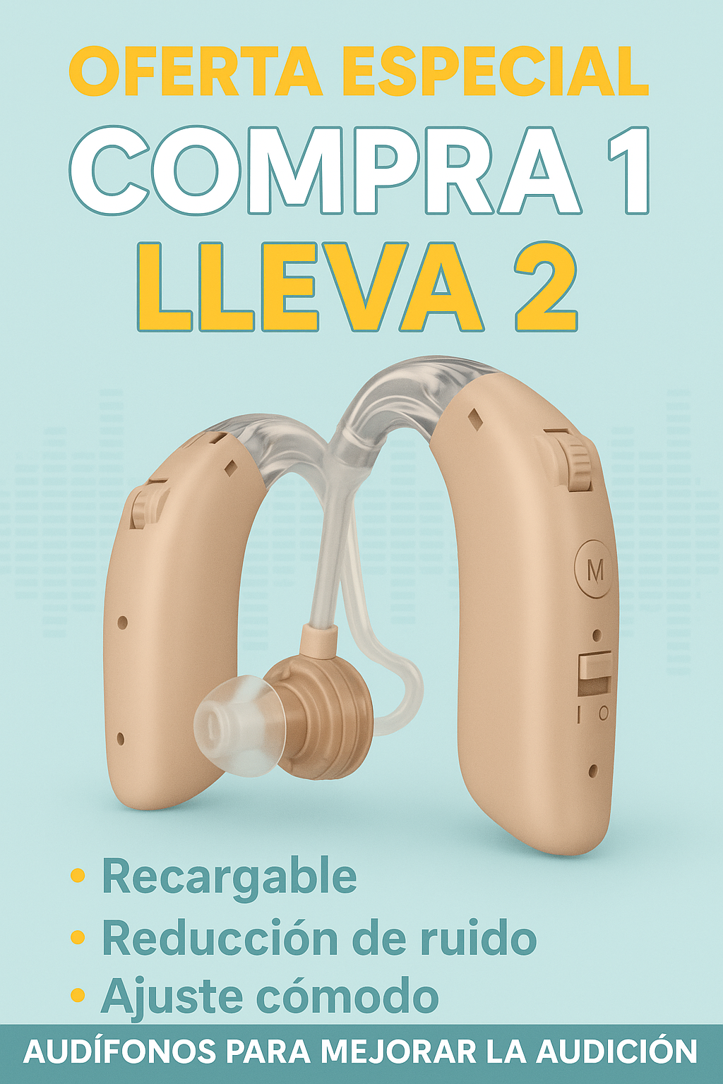 EARPHONE EXTREME: PAR DE AUDÍFONOS ESPECIALIZADOS PARA LA SORDERA. RECUPERA TU AUDICIÓN.