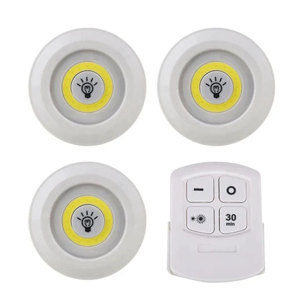 AUTOMATIC LIGHTS: SET X 6 LUCES LED AUTOMÁTICAS CON CONTROL REMOTO