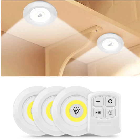 AUTOMATIC LIGHTS: SET X 6 LUCES LED AUTOMÁTICAS CON CONTROL REMOTO